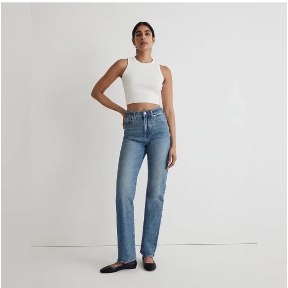 Madewell Women's 90’s Straight Leg Blue Jeans